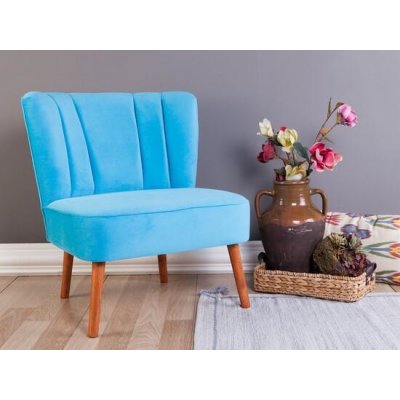 Atelier del Sofa wing chair Moon River tyrkysová – Hledejceny.cz
