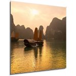Skleněný obraz 1D - 50 x 50 cm - Halong Bay, Vietnam. Unesco World Heritage Site. Halong Bay, Vietnam. Světové dědictví UNESCO. – Hledejceny.cz