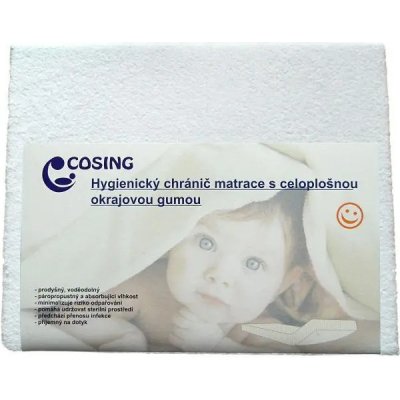 Cosing Prostěradlo s membránou / Hygienický chránič matrace Bílé 60x120