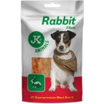 JK ANIMALS Meat Snack Rabbit fillets, 94% sušené králičí maso 80 g – Sleviste.cz