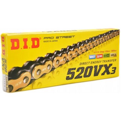 D.I.D Řetěz 520 VX3 G&B 116 – Zboží Mobilmania