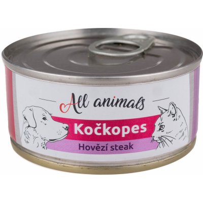 All Animals Dog Kočkopes steak z hovězí svaloviny 100 g