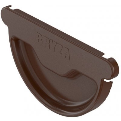 Bryza Čelo žlabu Ø 125 mm pozink RAL 8017 hnědé – HobbyKompas.cz