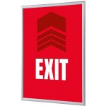 Jansen Display Set klaprámu A1, Východ, červený, anglicky, 625 x 872 mm – Zboží Živě