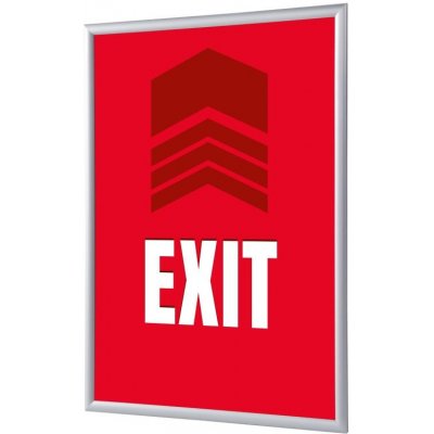 Jansen Display Set klaprámu A1, Východ, červený, anglicky, 625 x 872 mm – Zboží Živě