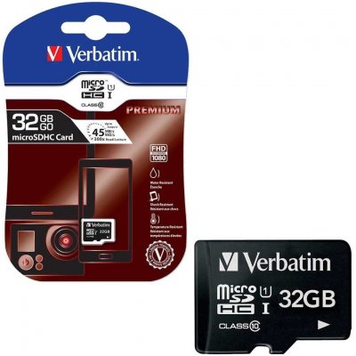 Verbatim microSDHC 32 GB UHS-I U1 44013 – Hledejceny.cz