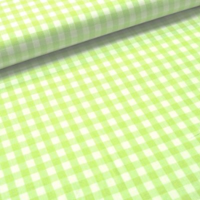 Látka Kanafas jarně zelená - 1cm káro obšití okrajů a našití stužky 160 – Hledejceny.cz