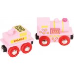 Bigjigs mašinka růžová s tendrem – Zboží Dáma