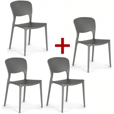 B2B Partner Easy II šedá 4 ks – Sleviste.cz