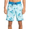 Koupací šortky, boardshorts Quiksilver Surfsilk Scallop 19 BGD6/Angel Blue