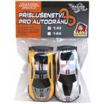 MaDe Autodráha náhradní autíčka 2 ks 1:43 žlutá stříbrná – Hledejceny.cz