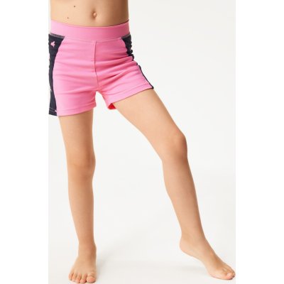 Unuo s UV ochranou 50+ dětské plavky Růžová Květiny – Zboží Dáma