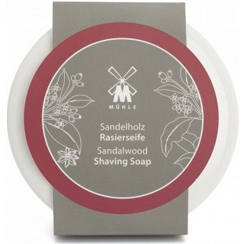 Mühle Sandalwood mýdlo na holení v porcelánové misce 65 g