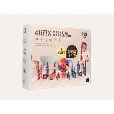 EliFix fresh - kuličková dráha 222 ks + svítící kuličky – Zboží Dáma