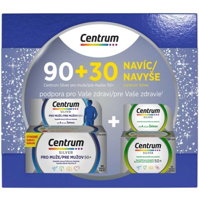 Centrum Silver pro muže 50+ 90 tablet + 30 tablet – Hledejceny.cz