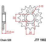 JT Sprockets JTF 1902-16RB – Hledejceny.cz