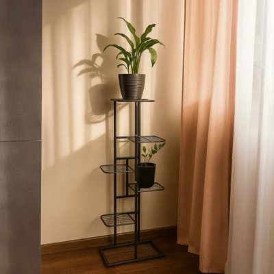 Ruhhy 26040 Stojan na květiny 106 x 41 x 22 cm černá – Sleviste.cz