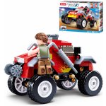 Sluban B1105 Červený závodní vůz na Offroad trial – Zboží Dáma