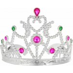 Korunka pro princeznu Stříbrná s kamínky – Hledejceny.cz