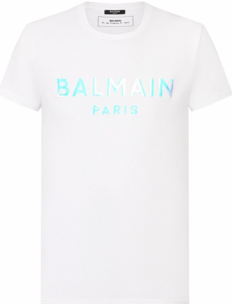 Balmain Paris Logo white tričko bílá | Srovnanicen.cz