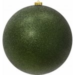 KAEMINGK Vánoční plastová ozdoba zelená s flitry, 25 cm – Hledejceny.cz