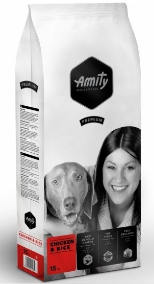 Amity premium dog Chicken & rice 2 x 15 kg