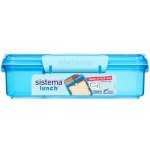 Sistema krabička na svačinu se 3 oddíly 975 ml modrá – Hledejceny.cz