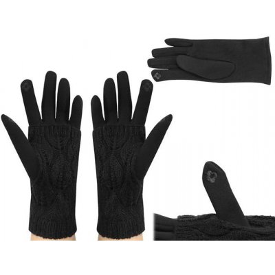 Zimní rukavice na dotykové displeje 2v1 černé – Zboží Mobilmania