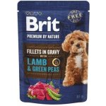 Brit Premium by Nature Adult Dog Fillets in Gravy with Lamb & Green Peas 85 g – Sleviste.cz