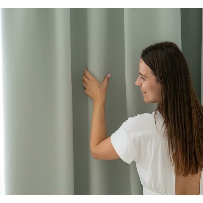 Zatemňovací závěs Blackout - zelenošedý - š. 280 cm – Hledejceny.cz