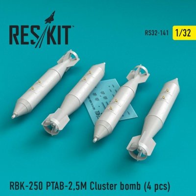 Reskit 1:32 RBK-250 PTAB-2,5M Cluster bomb (4 pcs) – Hledejceny.cz