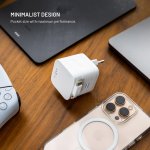 FIXED GaN nabíječka 65W s navíjecím kabelem FIXCG65R-2C-WH – Zboží Živě