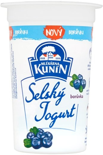 Mlékárna Kunín Selský jogurt borůvka 200 g od 23 Kč - Heureka.cz