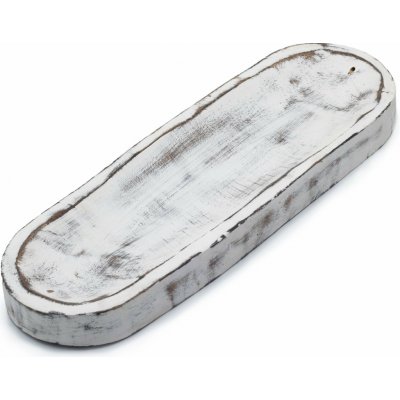 Ancient Wisdom Velký oválný podstavec na vonné tyčinky 30 × 10 cm Whitewash – Hledejceny.cz