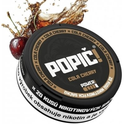 Popič! nikotýnové sáčky Cola & Cherry 16 mg 20 sáčků – Zboží Mobilmania