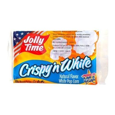 Jolly Time Popcorn mikrovlnný Crispy´n White 100 g – Zboží Mobilmania