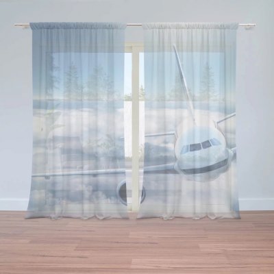 Záclony Letadlo v oblacích: 2 ks - 150x250 cm - Sablio – Hledejceny.cz