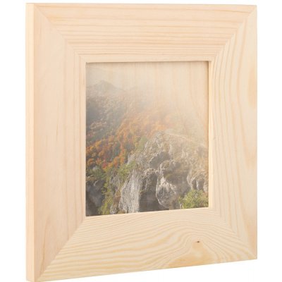 ČistéDřevo Dřevěný fotorámeček na zeď 18.5 x 18.5 cm – Zboží Mobilmania