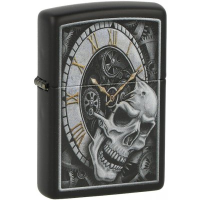 Zippo Skull Clock matný – Hledejceny.cz