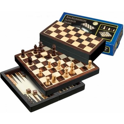 Philos Šachy Backgammon Dáma Set magnetický – Zboží Živě