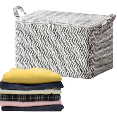 4Leaders Textilní úložný box na zip 34×24×20 cm – Sleviste.cz