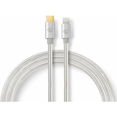 Nedis CCTB39650AL10 Lightning| Apple Lightning 8pinový, 1m, stříbrno-černý