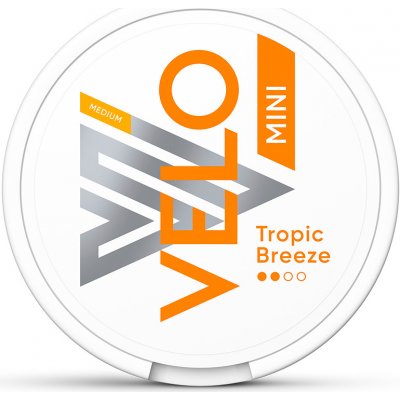 British American Tobacco Velo Nikotinové sáčky Tropic Breeze Mini 12 mg/g 20 sáčků