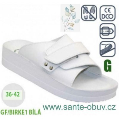 Santé GF Birke 1 dámské pantofle suchý zip bílá – Hledejceny.cz