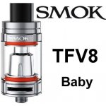 SMOK TFV8 Baby clearomizer Stříbrná 3ml – Hledejceny.cz