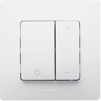 NILOÉ STMÍVAČ TLAČÍTKOVÝ 450W VÍCEZÁTĚŽOVÝ BÍLÁ LEGRAND 665115 – Zboží Mobilmania