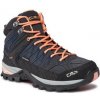 Dámské trekové boty CMP trekingová obuv Rigel Mid Wmn Trekking Shoe Wp 3Q12946 Antracite-Sunrise