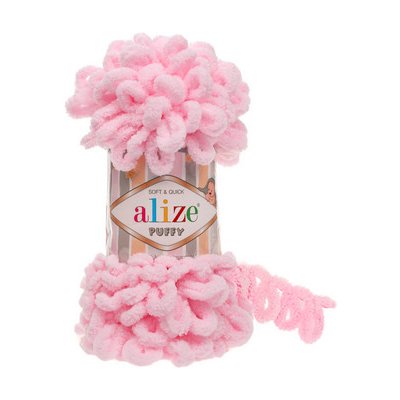 Příze Alize Puffy 31 - světle růžová – Zboží Mobilmania