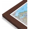 Nástěnné mapy National Geographic Rusko - nástěnná mapa Classic 77 x 60 cm Varianta: mapa v dřevěném rámu, Provedení: Pegi višeň