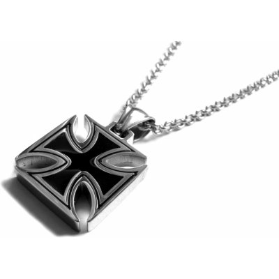 Steel Jewelry Náhrdelník maltézský kříž z chirurgické oceli NH160306